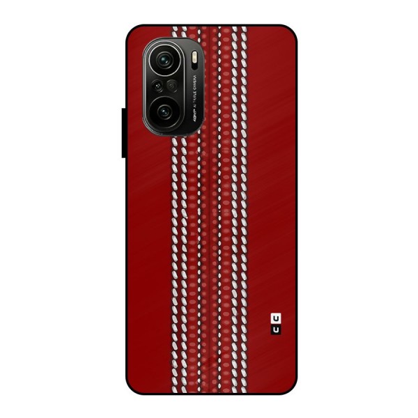 Cricket Ball Pattern Metal Back Case for Mi 11X Pro