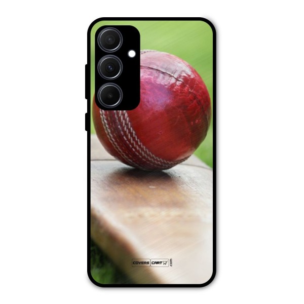 Cricket Bat Ball Metal Back Case for Galaxy A35