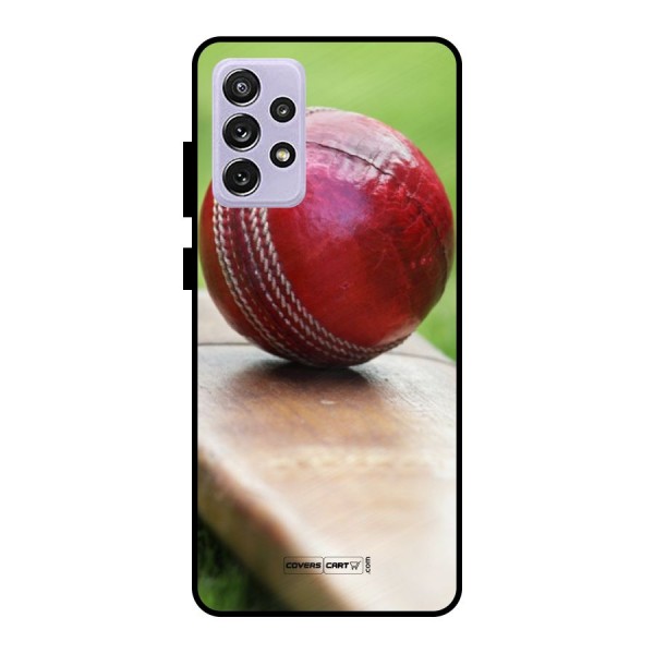 Cricket Bat Ball Metal Back Case for Galaxy A72