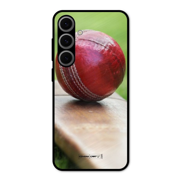Cricket Bat Ball Metal Back Case for Galaxy S24 FE