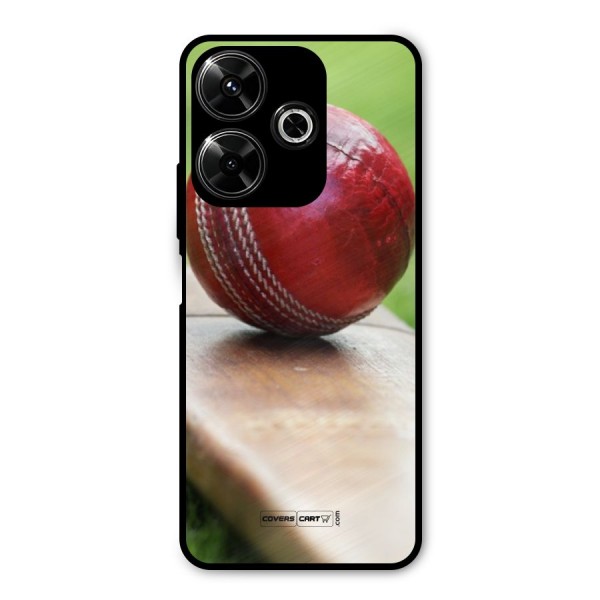 Cricket Bat Ball Metal Back Case for Poco M6 Plus