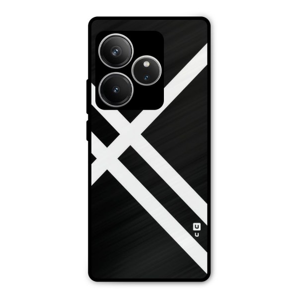 CrissCross Lines Metal Back Case for Realme GT 6
