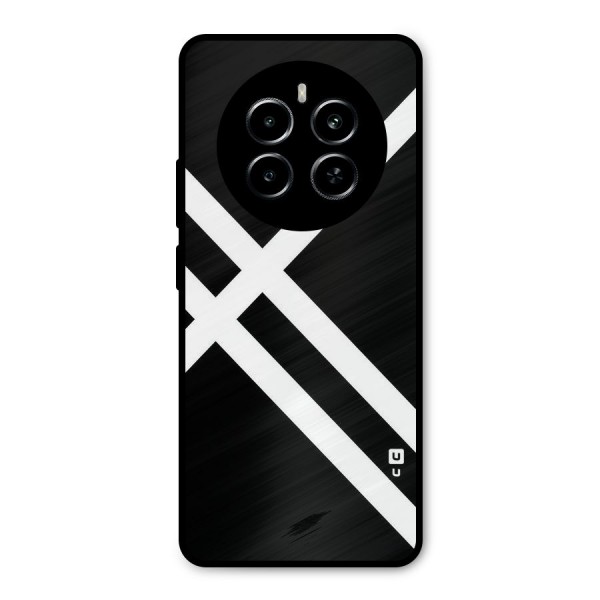 CrissCross Lines Metal Back Case for Realme P1