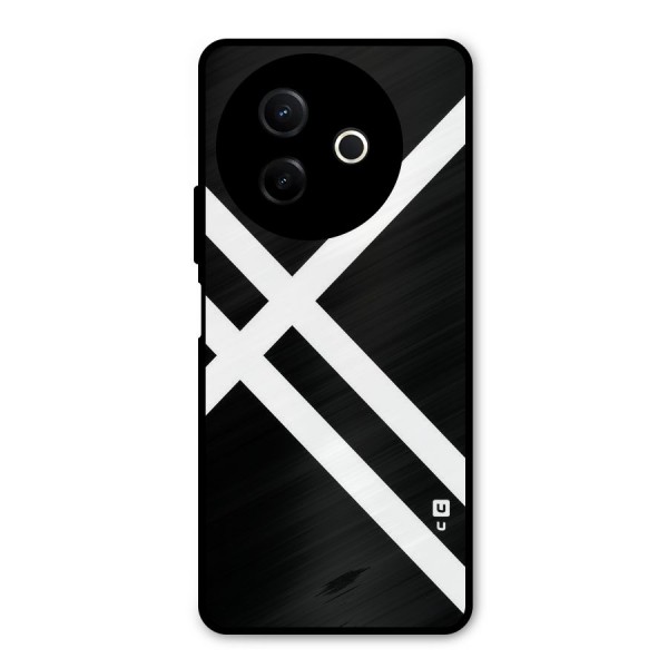 CrissCross Lines Metal Back Case for Vivo Y39