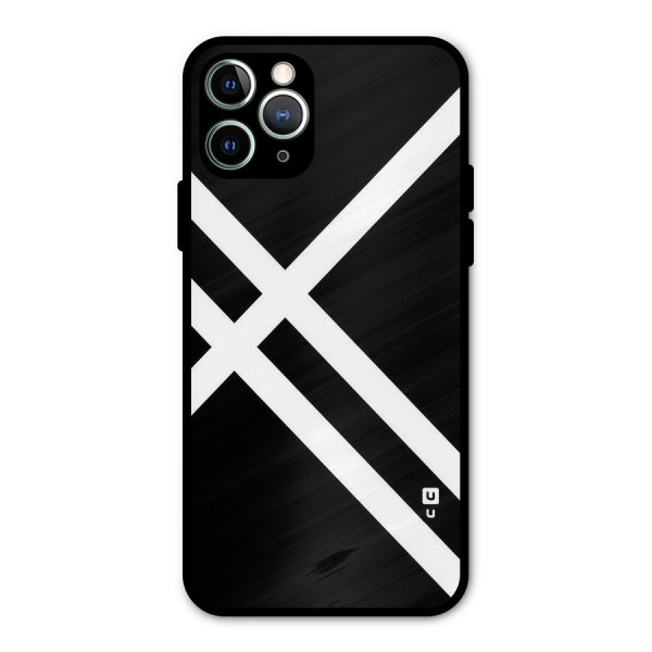 CrissCross Lines Metal Back Case for iPhone 11 Pro Max