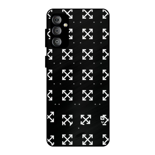 Cross Arrow Black Metal Back Case for Galaxy F23