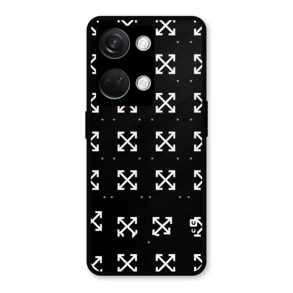 Cross Arrow Black Metal Back Case for OnePlus Nord 3