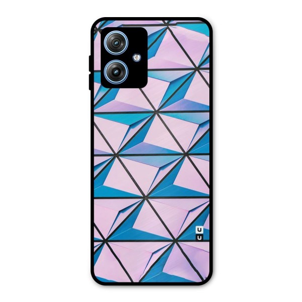 Crystal Abstract Metal Back Case for Moto G54