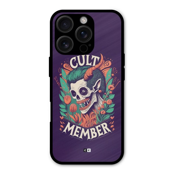 Cult Member Metal Back Case for iPhone 16 Pro