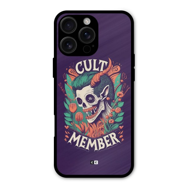 Cult Member Metal Back Case for iPhone 16 Pro Max