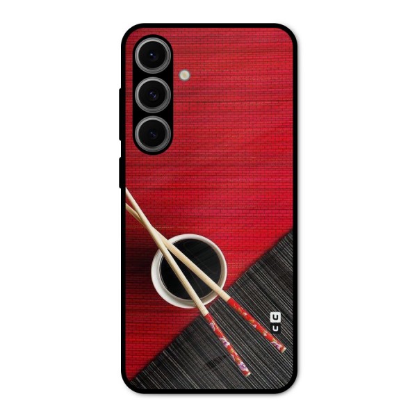 Cup Chopsticks Metal Back Case for Galaxy S24 FE