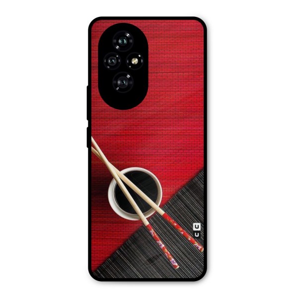 Cup Chopsticks Metal Back Case for Honor 200
