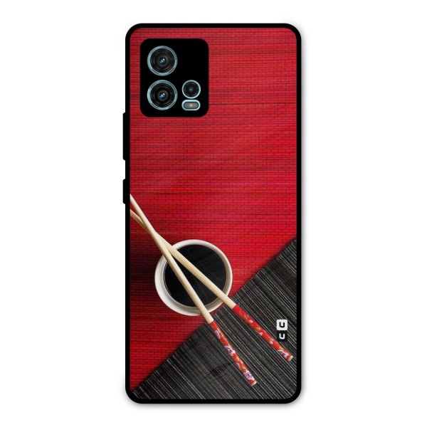 Cup Chopsticks Metal Back Case for Moto G72