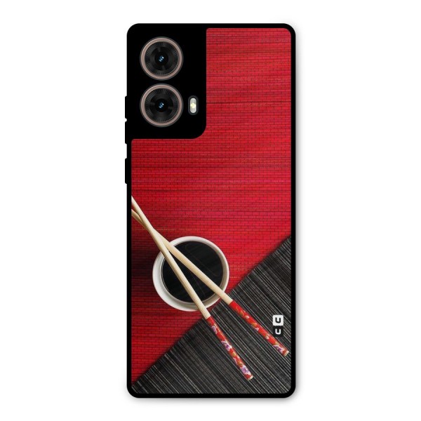 Cup Chopsticks Metal Back Case for Moto G85