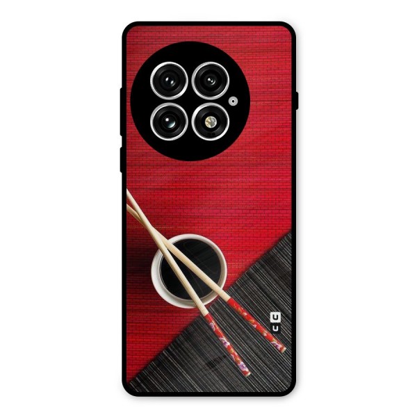 Cup Chopsticks Metal Back Case for OnePlus 13