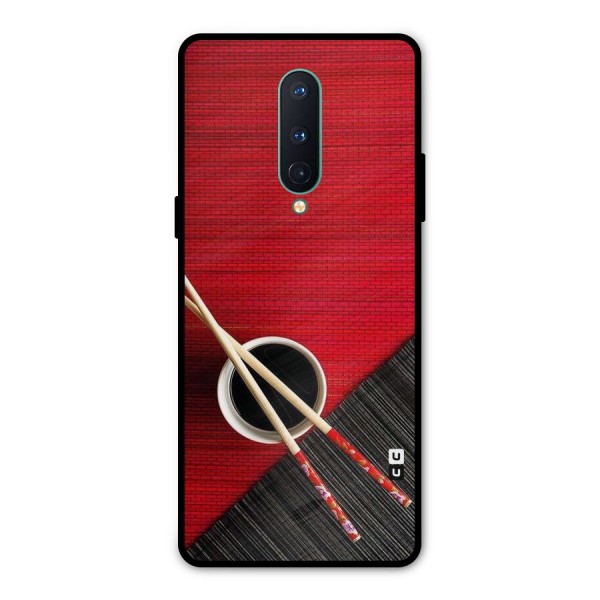Cup Chopsticks Metal Back Case for OnePlus 8