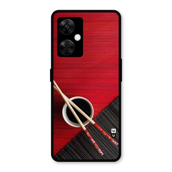 Cup Chopsticks Metal Back Case for OnePlus Nord CE 3 Lite
