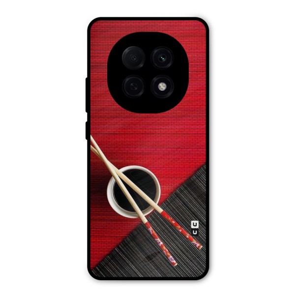 Cup Chopsticks Metal Back Case for Oppo F29 Pro
