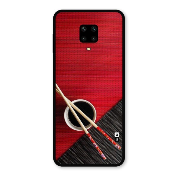 Cup Chopsticks Metal Back Case for Poco M2 Pro