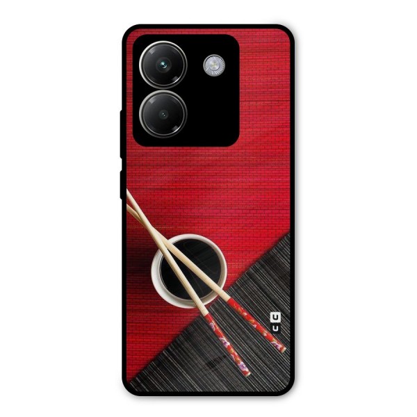 Cup Chopsticks Metal Back Case for Poco M7 Pro 5G