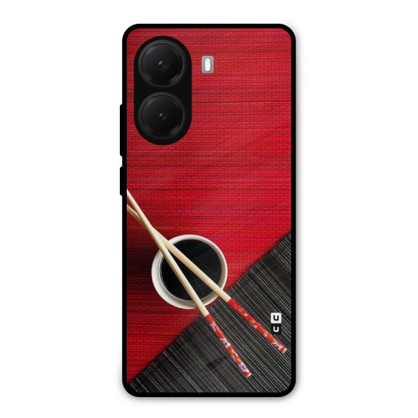Cup Chopsticks Metal Back Case for Poco X7 Pro