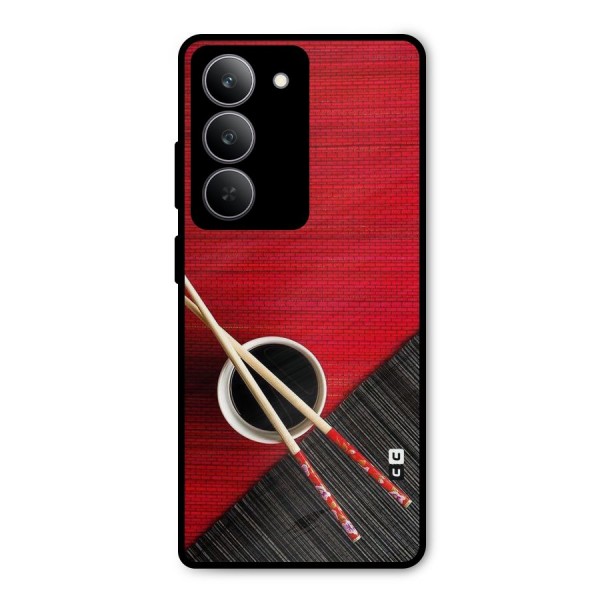 Cup Chopsticks Metal Back Case for Realme 14x