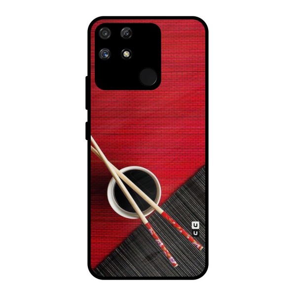 Cup Chopsticks Metal Back Case for Realme Narzo 50A