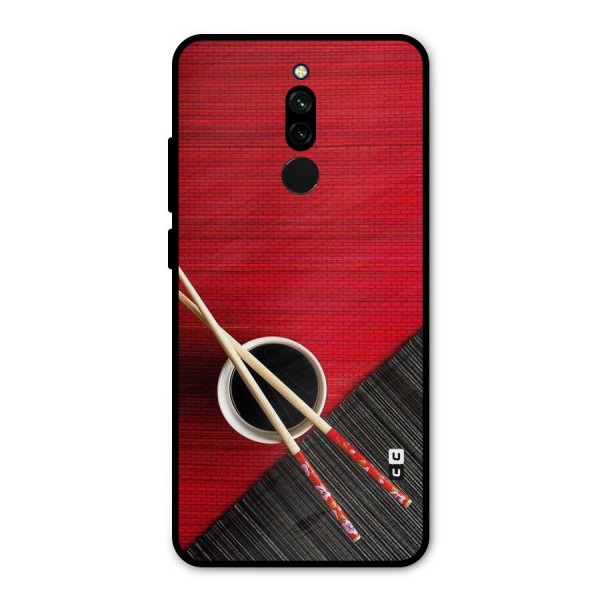 Cup Chopsticks Metal Back Case for Redmi 8