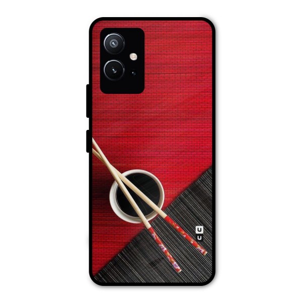 Cup Chopsticks Metal Back Case for Vivo T1 5G