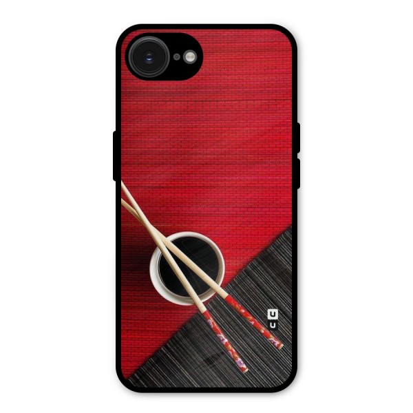 Cup Chopsticks Metal Back Case for iPhone 16e