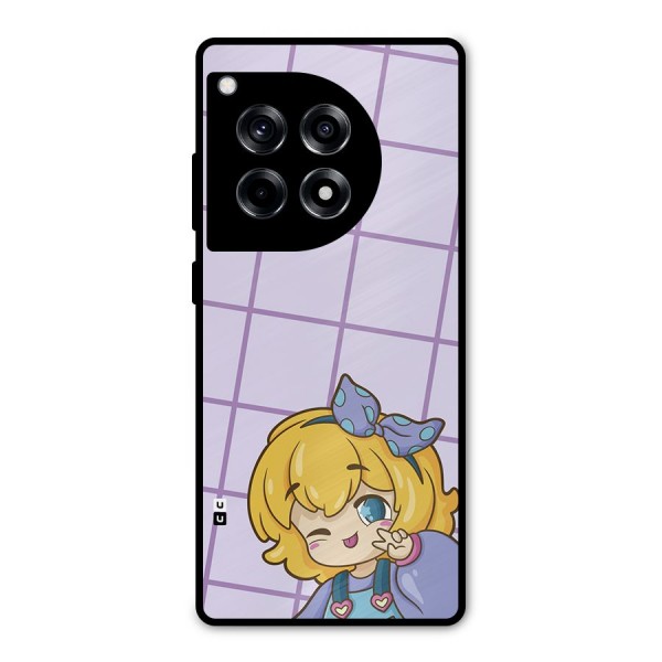 Cute Anime Illustration Metal Back Case for OnePlus 12R