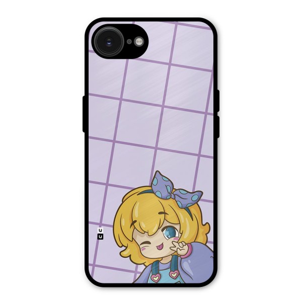 Cute Anime Illustration Metal Back Case for iPhone 16e
