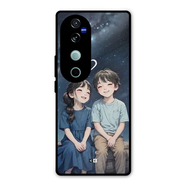 Cute Anime Teens Metal Back Case for Vivo V40 Pro
