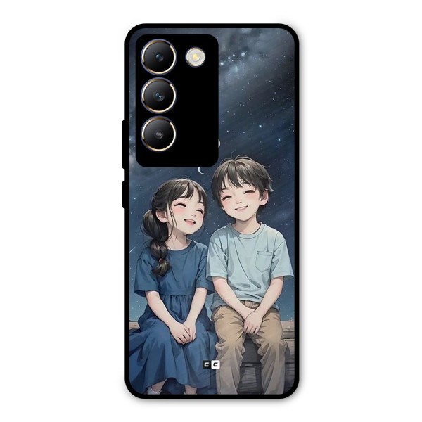 Cute Anime Teens Metal Back Case for Vivo Y200e