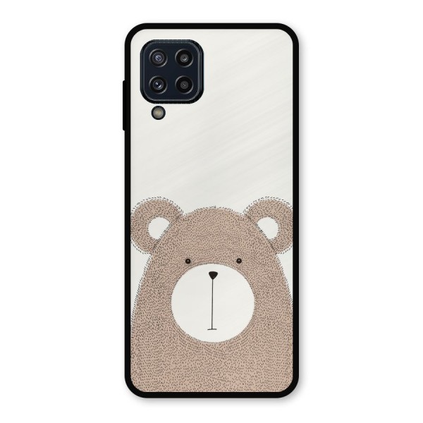 Cute Bear Metal Back Case for Galaxy M32
