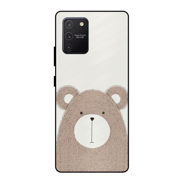 Cute Bear Metal Back Case for Galaxy S10 Lite
