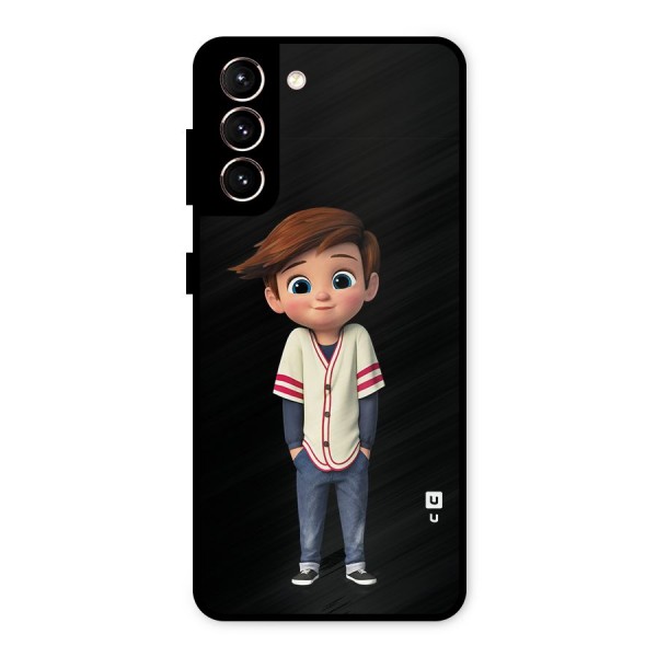 Cute Boy Tim Metal Back Case for Galaxy S21 5G