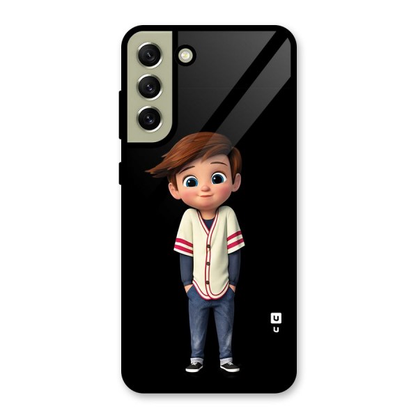 Cute Boy Tim Metal Back Case for Galaxy S21 FE 5G (2023)