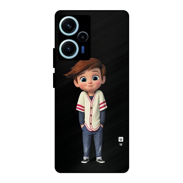 Cute Boy Tim Metal Back Case for Poco F5