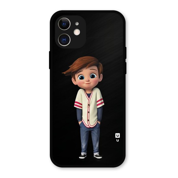 Cute Boy Tim Metal Back Case for iPhone 12