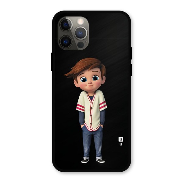 Cute Boy Tim Metal Back Case for iPhone 12 Pro