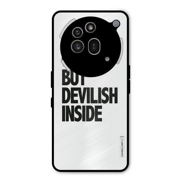 Cute But Devil Metal Back Case for Nothing Phone 3a Pro