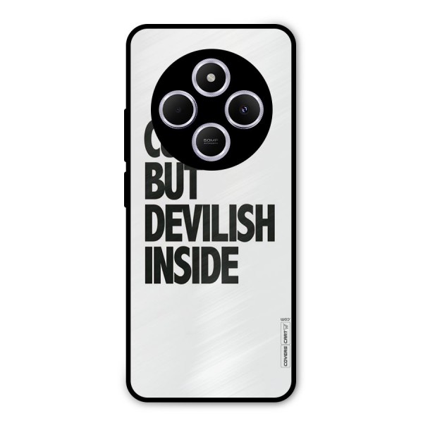 Cute But Devil Metal Back Case for Redmi A4