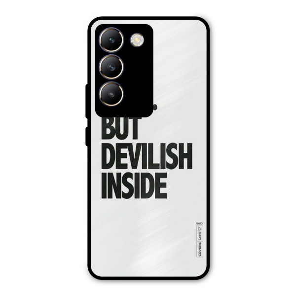 Cute But Devil Metal Back Case for Vivo Y200e