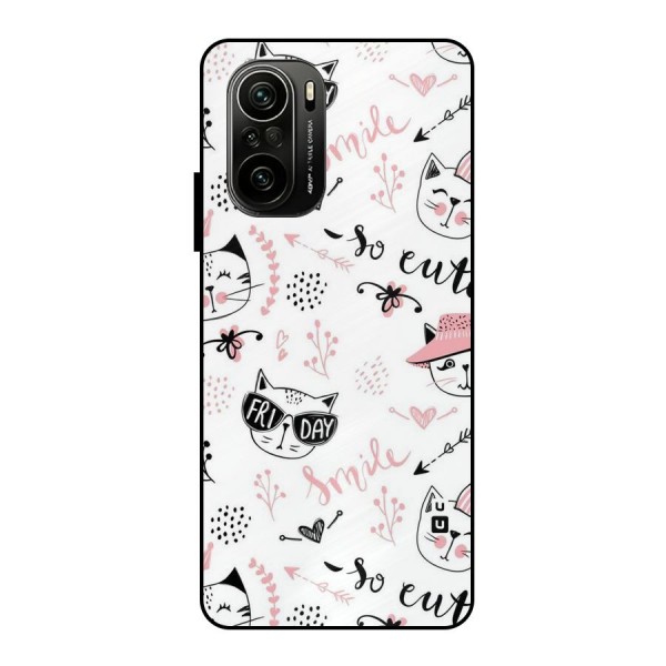 Cute Cat Swag Metal Back Case for Mi 11X Pro