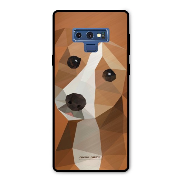 Cute Dog Metal Back Case for Galaxy Note 9