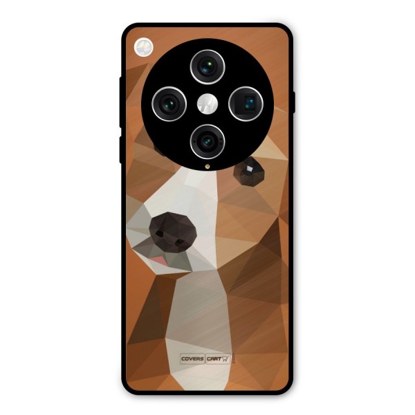 Cute Dog Metal Back Case for Oppo Find X8 Pro