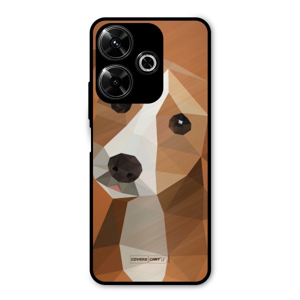 Cute Dog Metal Back Case for Poco M6 Plus