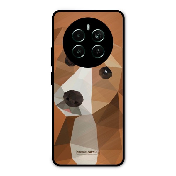 Cute Dog Metal Back Case for Realme 12 Pro Plus