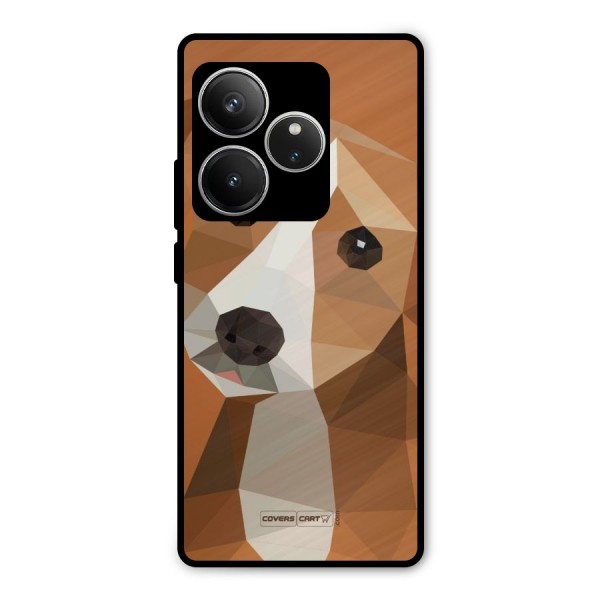 Cute Dog Metal Back Case for Realme GT 6